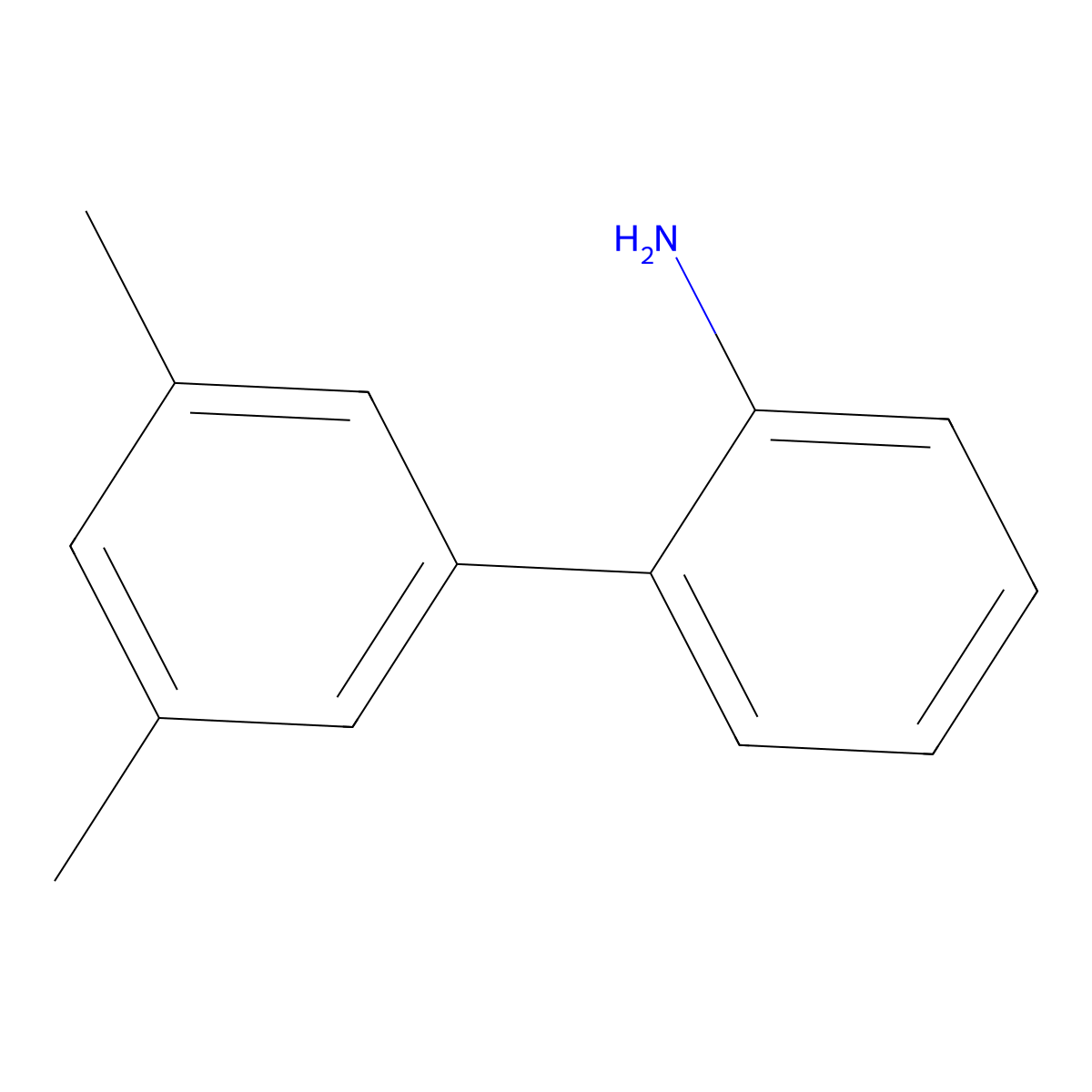 3',5'-Dimethylbiphenyl-2-amine molecular structure, CAS 51839-12-4