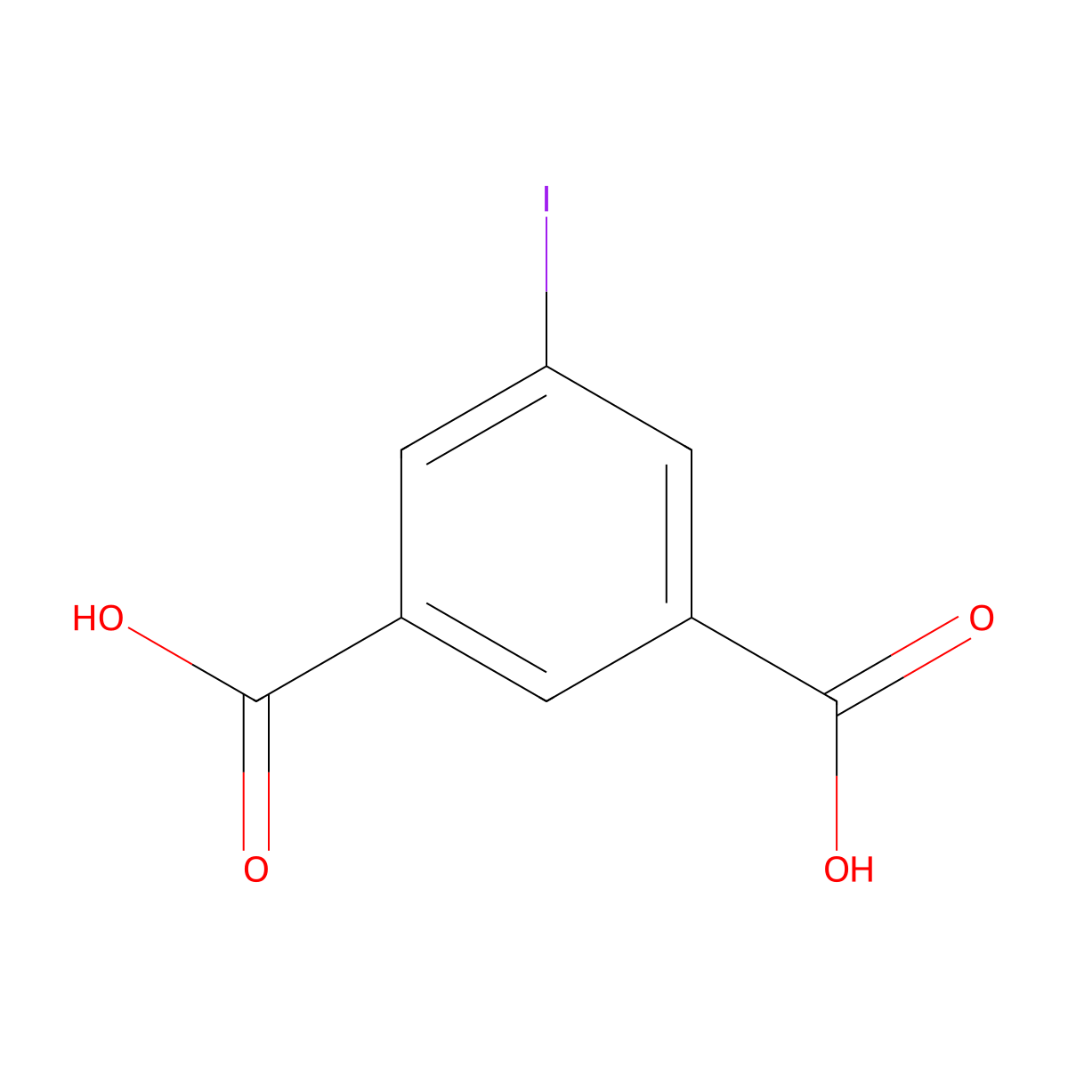 5-Iodoisophthalic acid molecular structure, CAS 51839-16-8