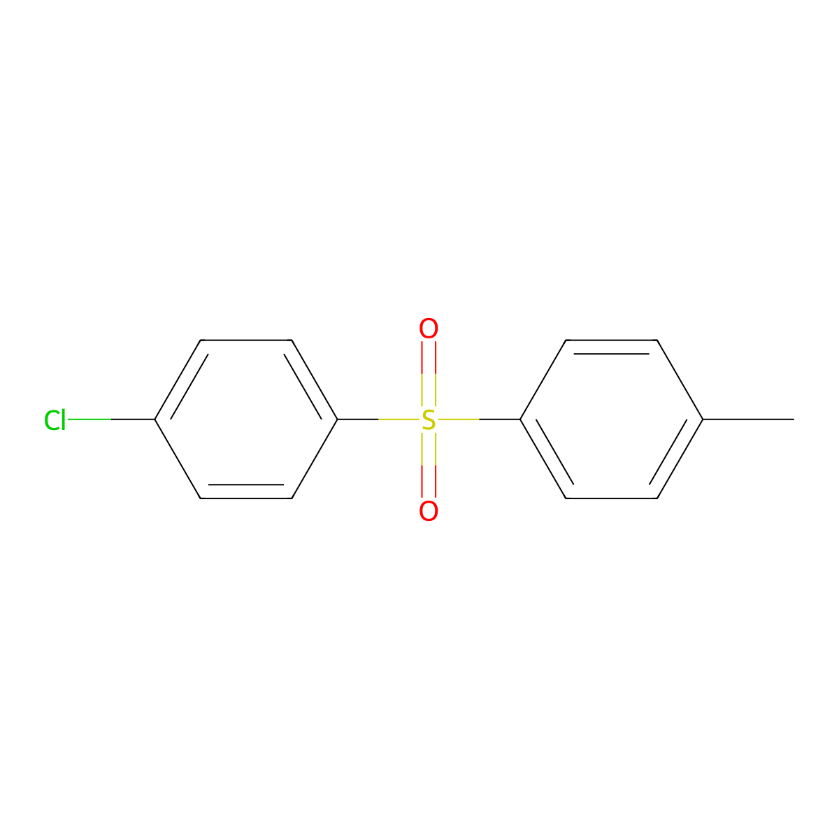 1-Chloro-4-(4-methylbenzene-1-sulfonyl)benzene molecular structure, CAS 5184-71-4