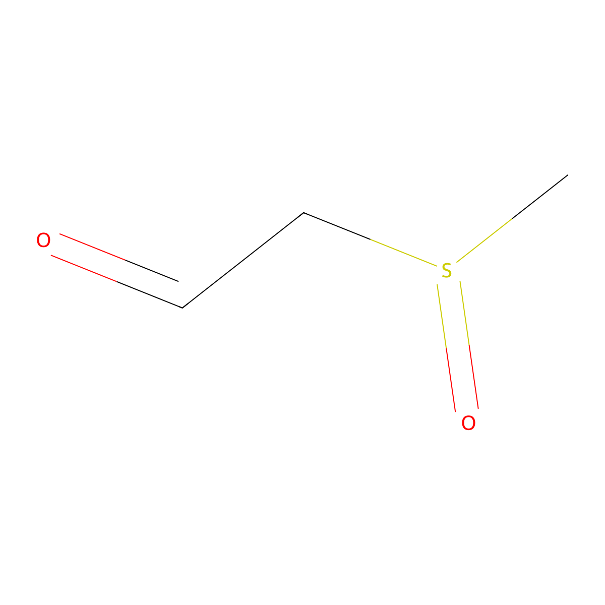 2-Methanesulfinylacetaldehyde molecular structure, CAS 51840-12-1