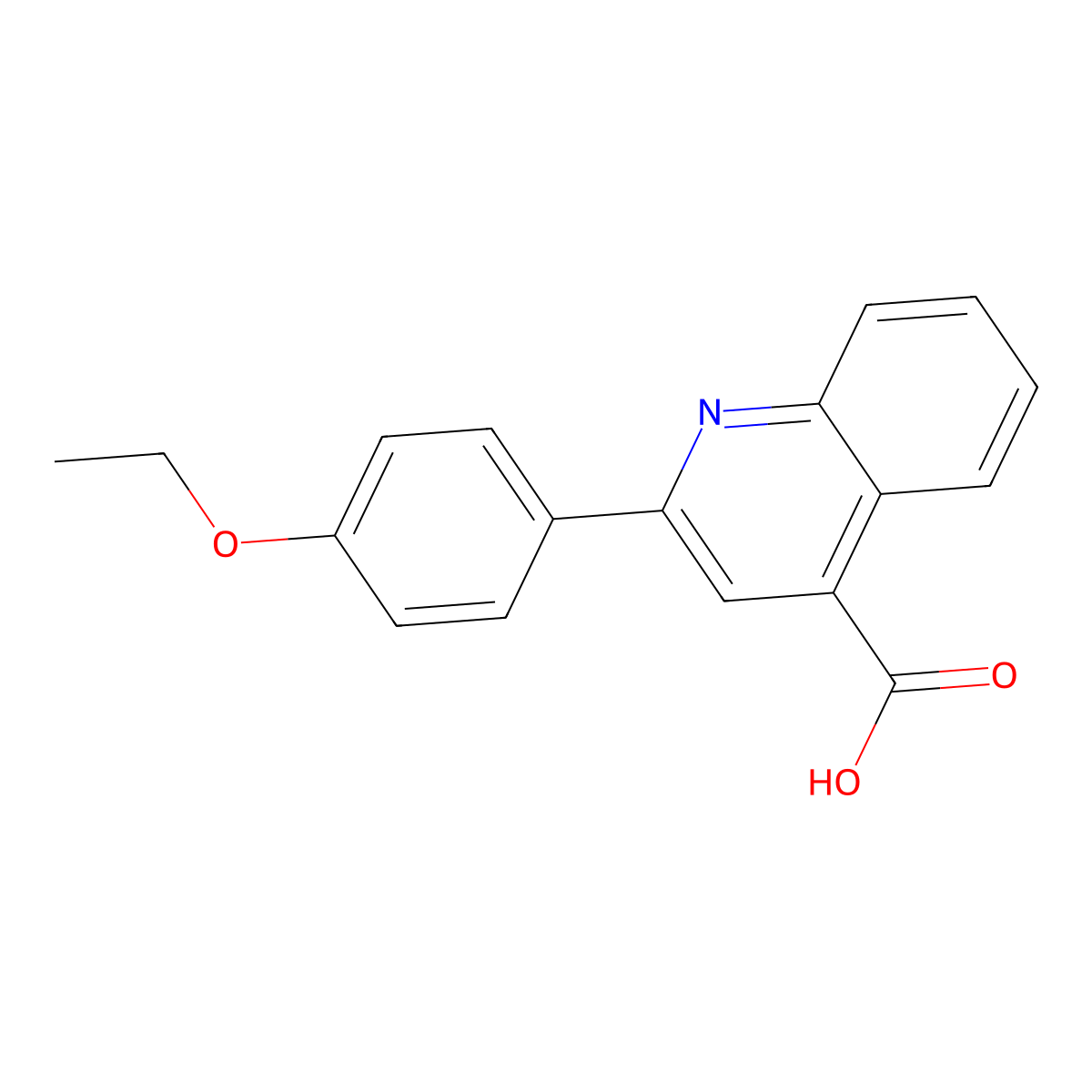 2-(4-Ethoxyphenyl)quinoline-4-carboxylic acid molecular structure, CAS 51842-68-3