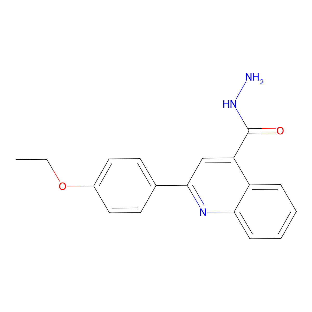 2-(4-Ethoxyphenyl)quinoline-4-carbohydrazide molecular structure, CAS 51842-78-5