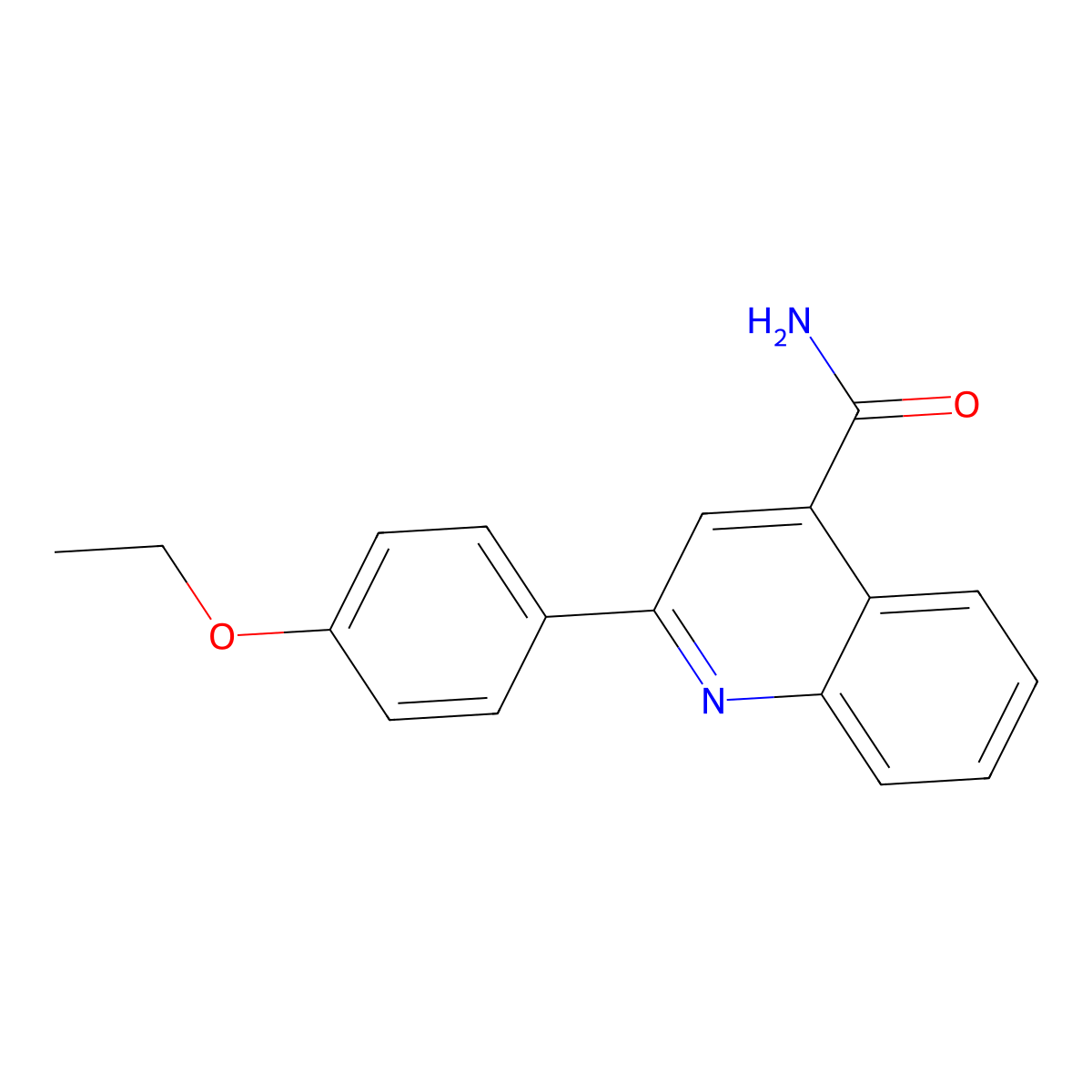 2-(4-Ethoxyphenyl)quinoline-4-carboxamide molecular structure, CAS 51842-83-2