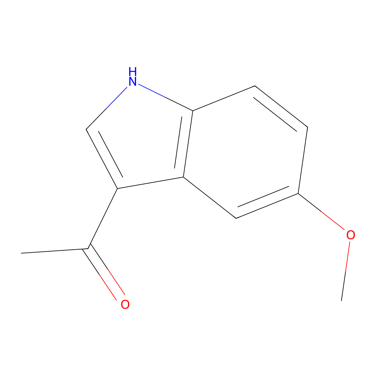1-(5-methoxy-1H-indol-3-yl)ethan-1-one molecular structure, CAS 51843-22-2