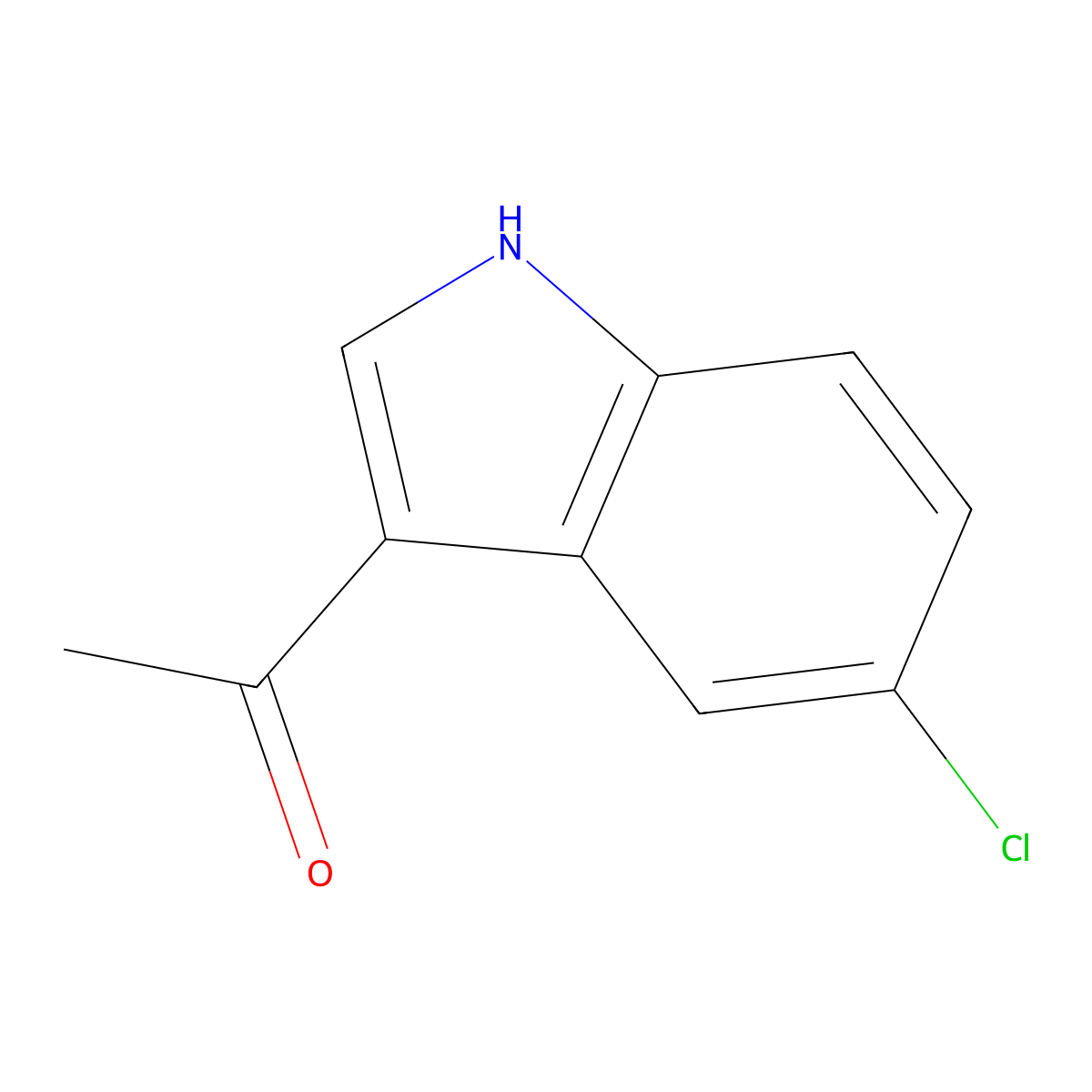 1-(5-chloro-1H-indol-3-yl)ethanone molecular structure, CAS 51843-24-4