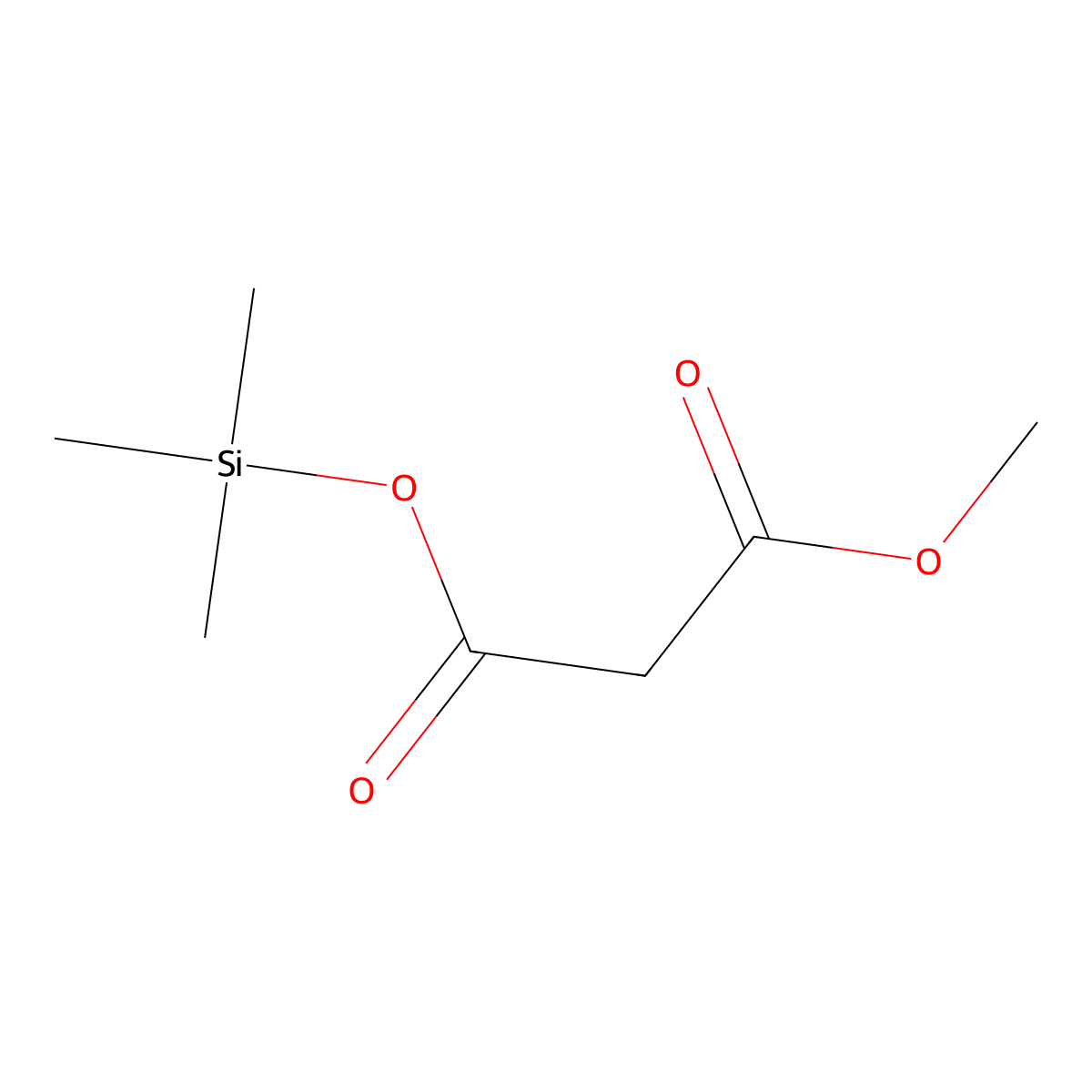 Methyl trimethylsilyl malonate molecular structure, CAS 51849-23-1