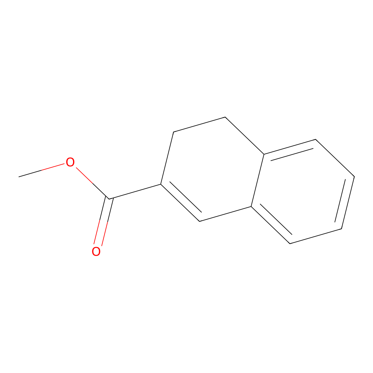 Methyl 3,4-dihydronaphthalene-2-carboxylate molecular structure, CAS 51849-37-7