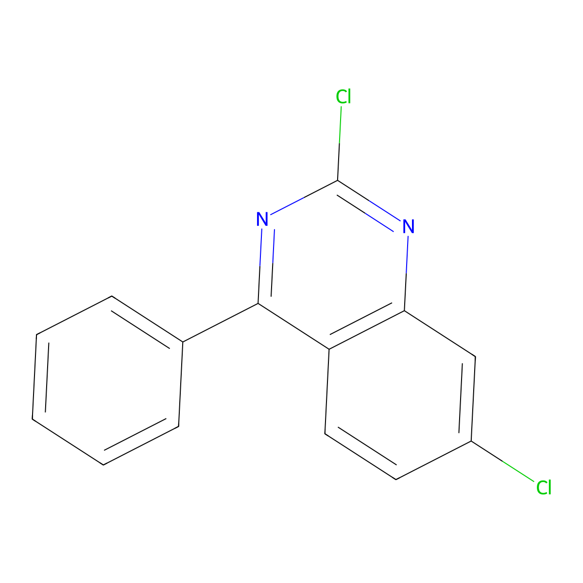 2,7-Dichloro-4-phenylquinazoline molecular structure, CAS 5185-52-4
