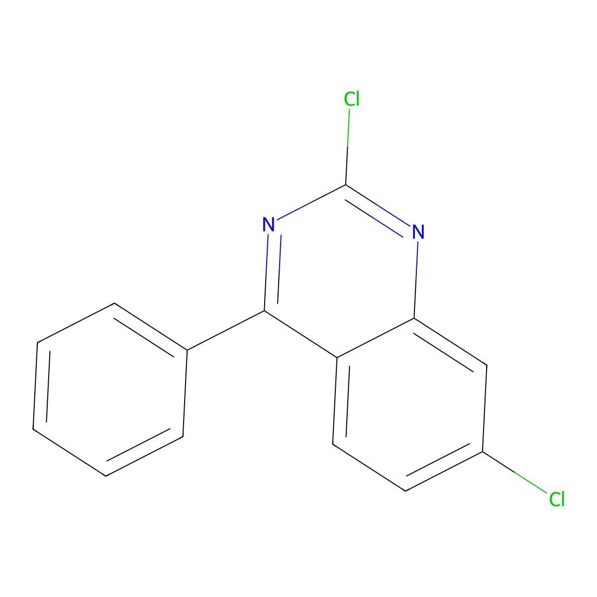 2,7-Dichloro-4-phenylquinazoline molecular structure, CAS 5185-52-4
