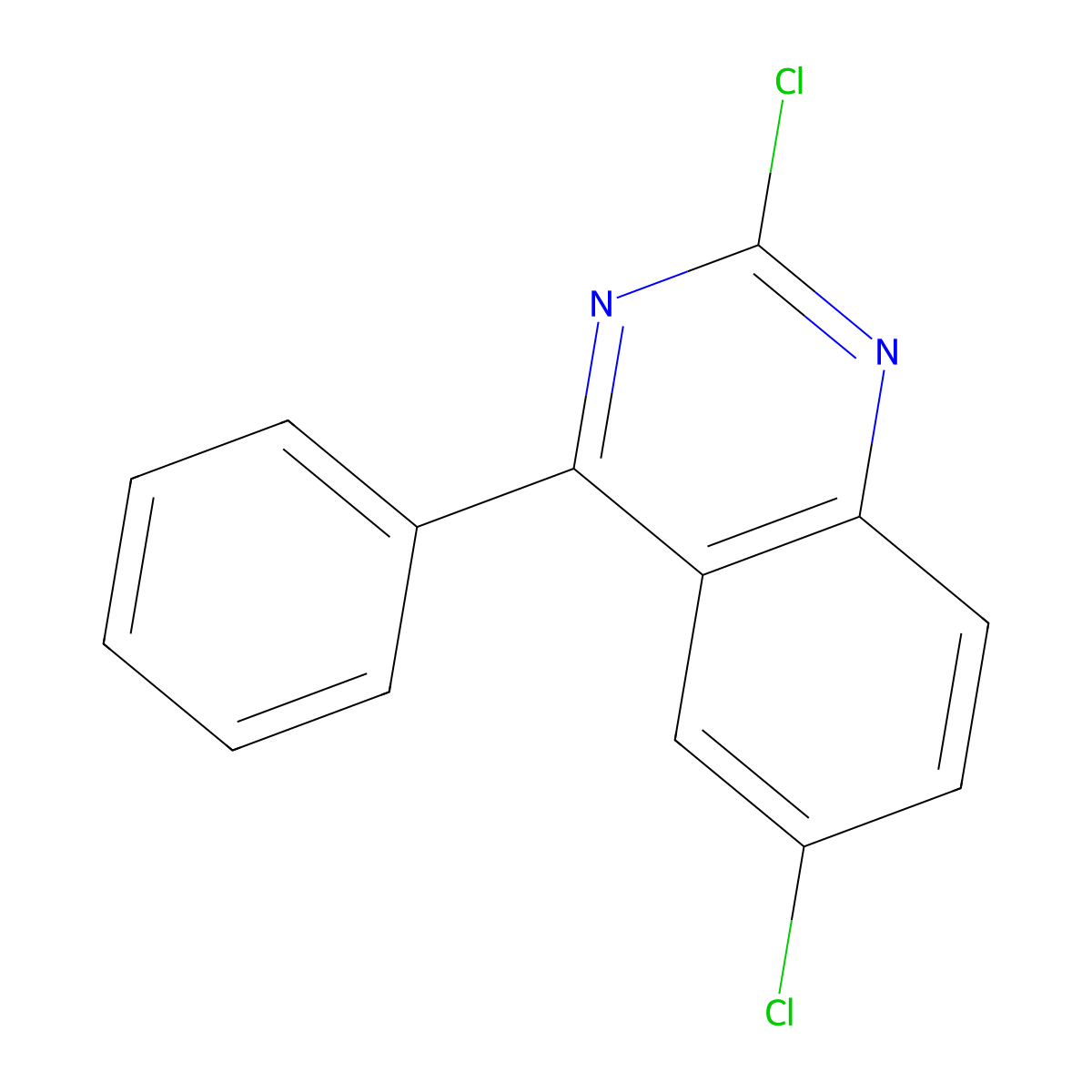 2,6-Dichloro-4-phenylquinazoline molecular structure, CAS 5185-54-6
