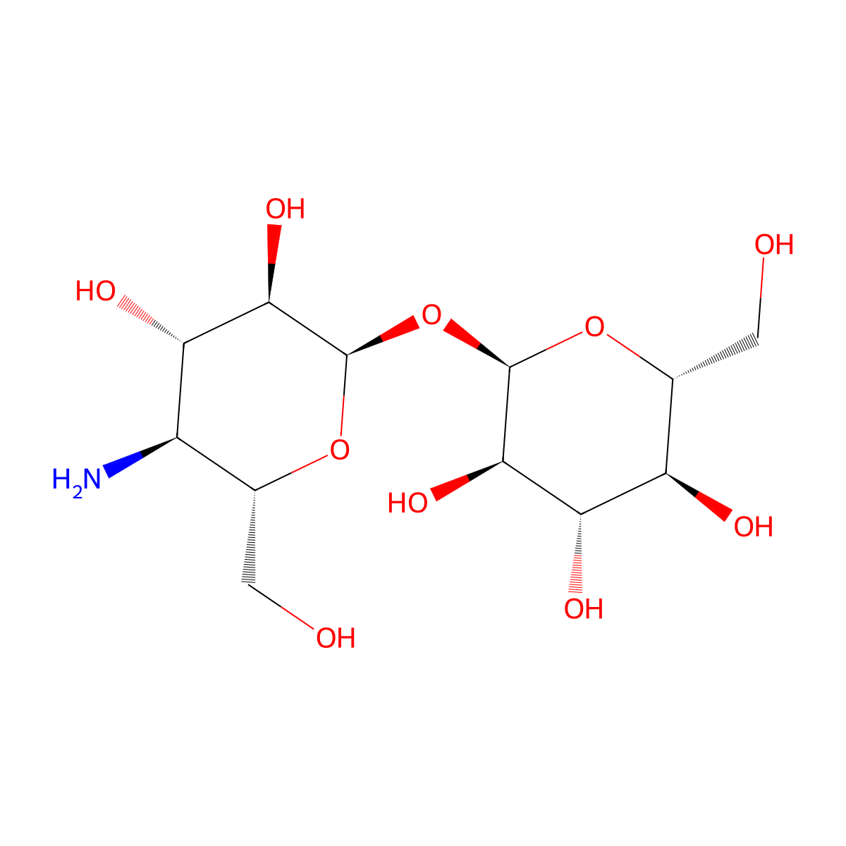 4-Trehalosamine molecular structure, CAS 51855-99-3