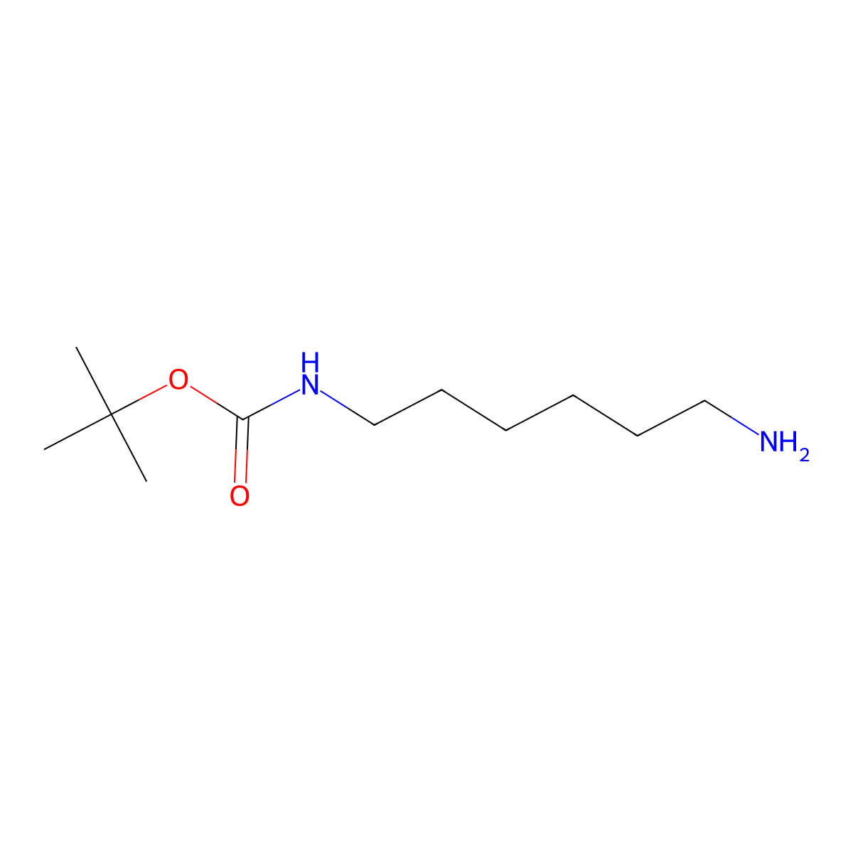 N-BOC-1,6-diaminohexane molecular structure, CAS 51857-17-1