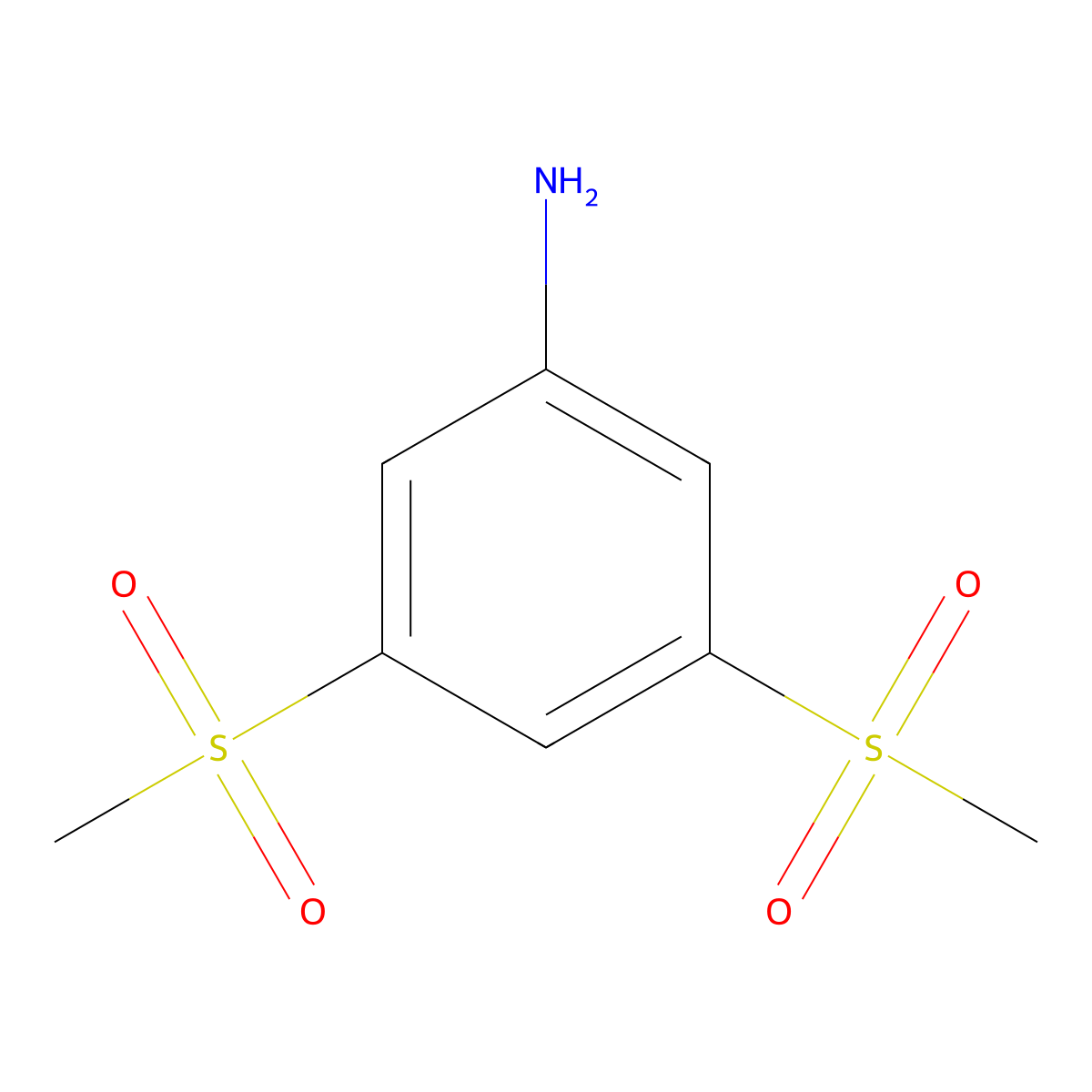 3,5-Bis(methylsulfonyl)aniline molecular structure, CAS 51859-12-2
