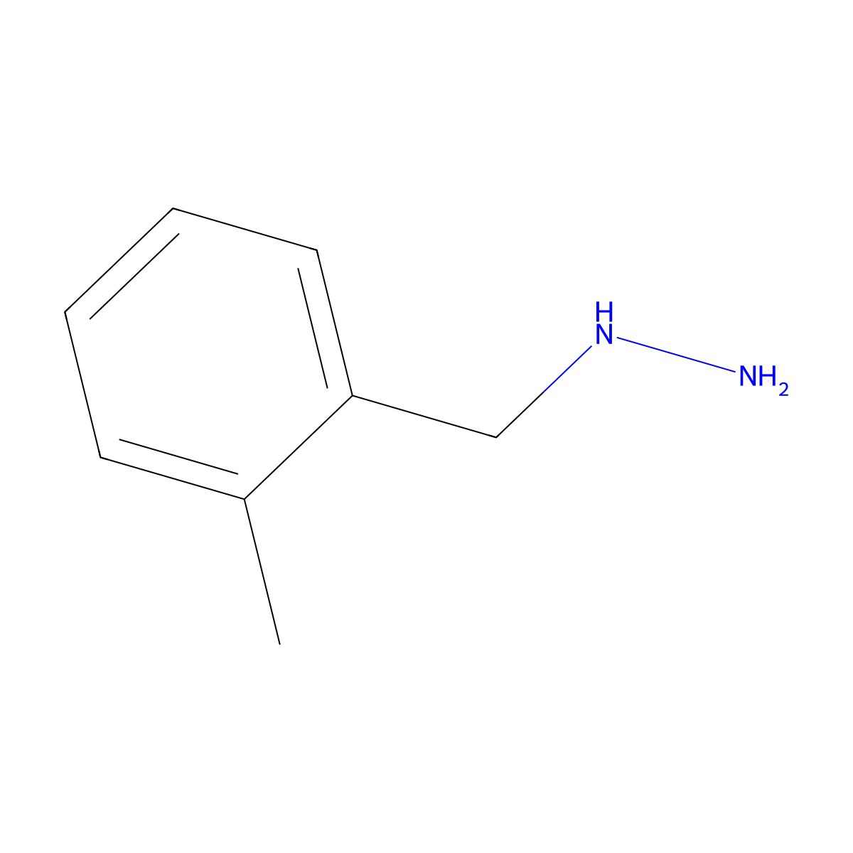[(2-Methylphenyl)methyl]hydrazine molecular structure, CAS 51859-94-0