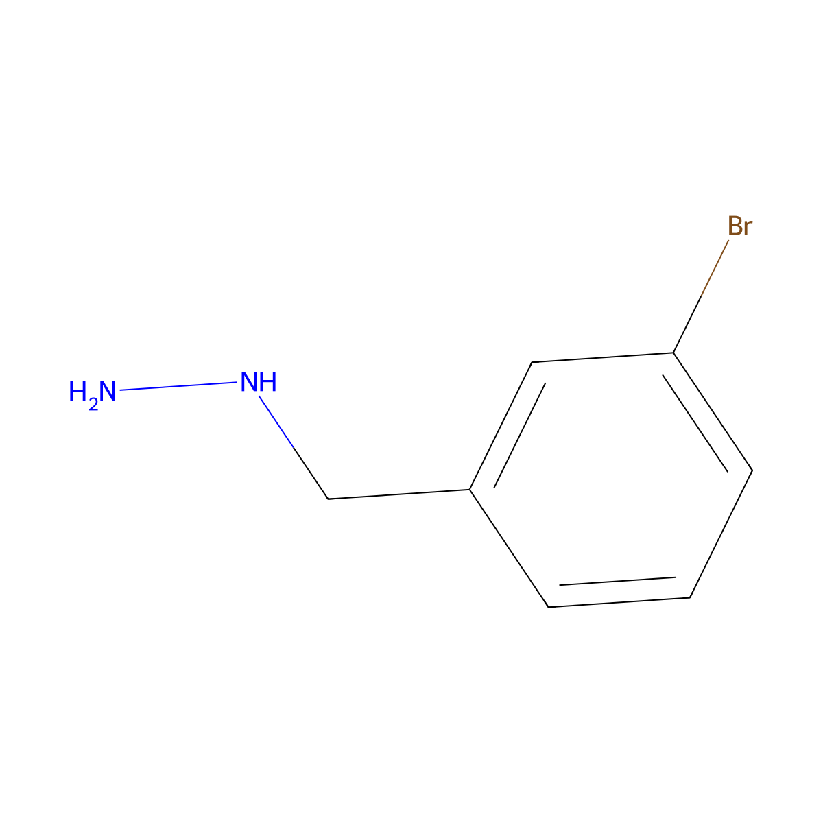3-Bromobenzylhydrazine molecular structure, CAS 51859-95-1