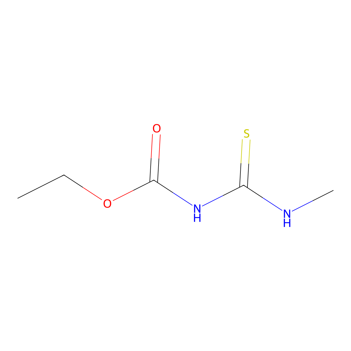Ethyl [(methylamino)carbonothioyl]carbamate molecular structure, CAS 51863-43-5
