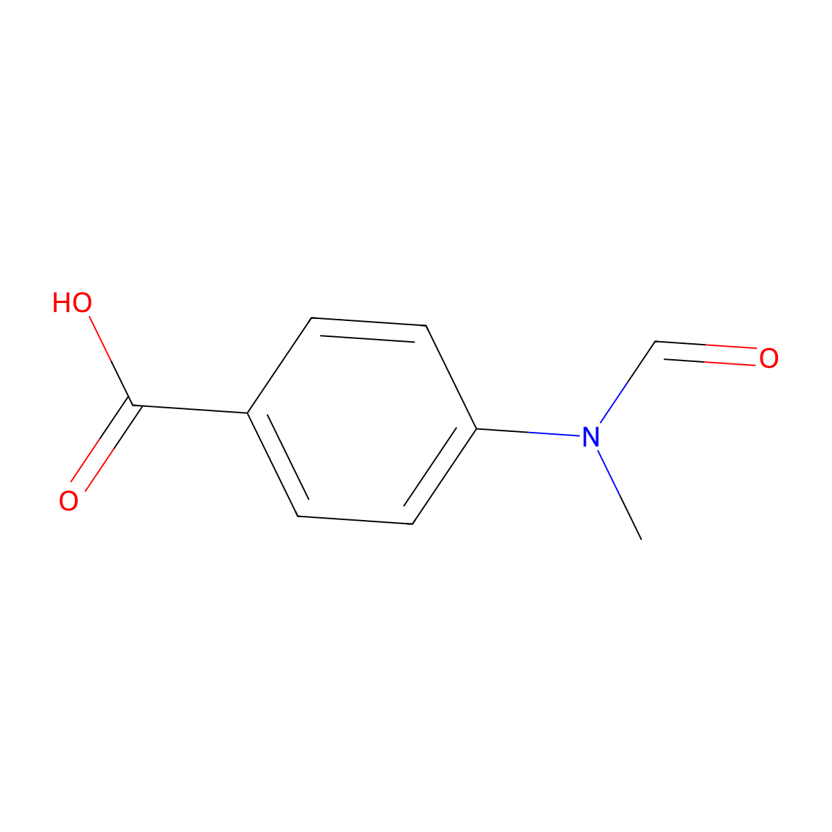 4-(N-Methylformamido)benzoic acid molecular structure, CAS 51865-84-0