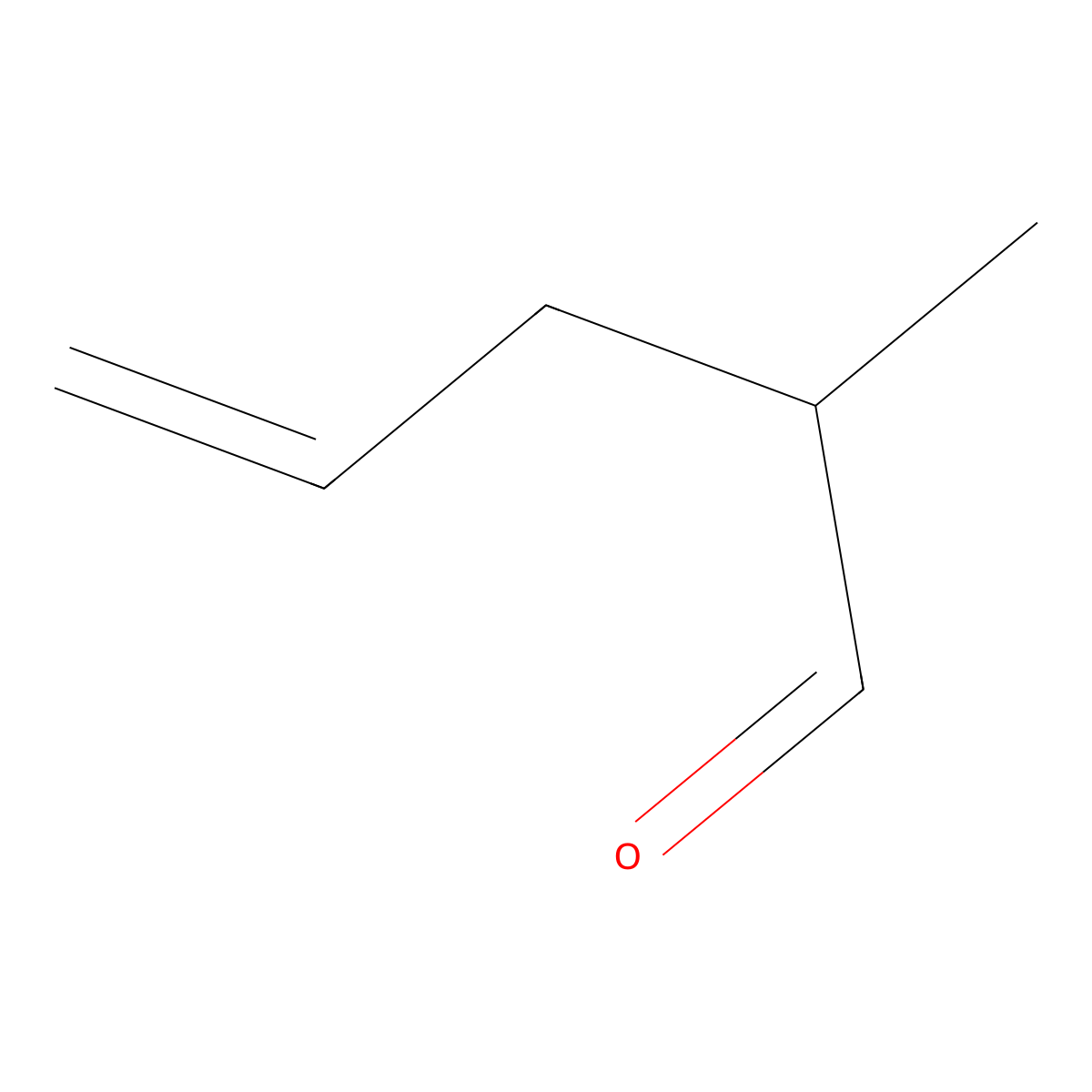 2-Methylpent-4-enal molecular structure, CAS 5187-71-3