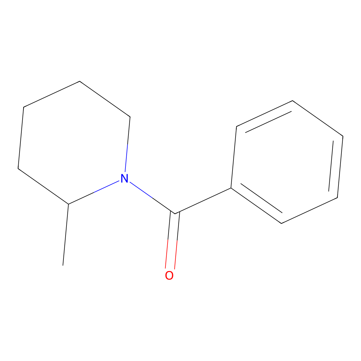 N-Benzoyl-2-methylpiperidine molecular structure, CAS 51874-05-6