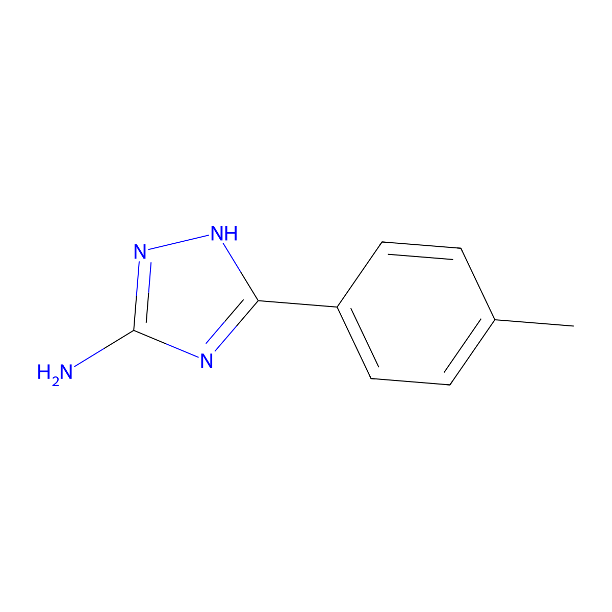 5-(4-methylphenyl)-4H-1,2,4-triazol-3-amine molecular structure, CAS 51884-11-8