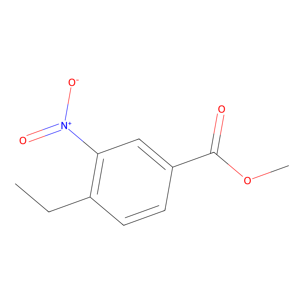 Methyl 4-ethyl-3-nitrobenzoate molecular structure, CAS 51885-79-1