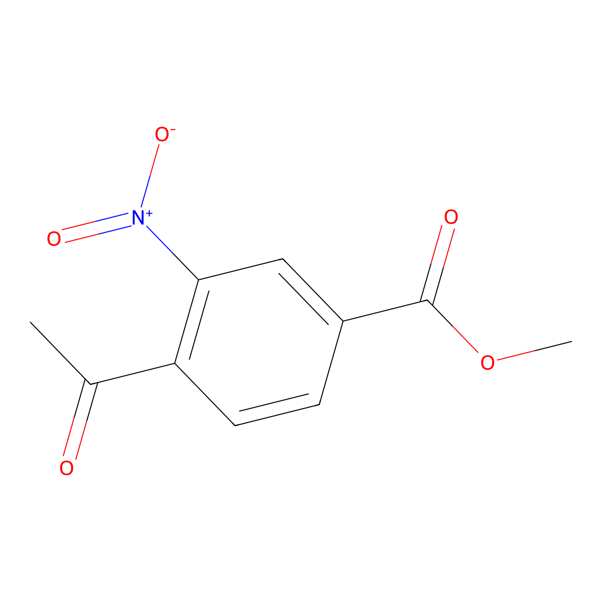 Methyl 4-acetyl-3-nitrobenzoate molecular structure, CAS 51885-81-5