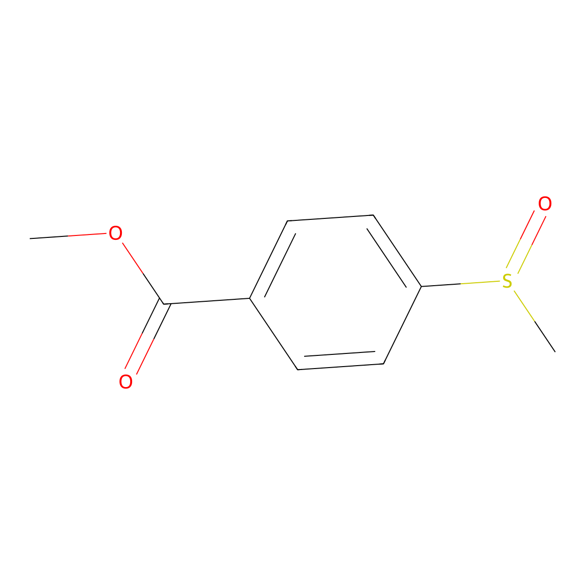 Methyl 4-(methanesulfinyl)benzoate molecular structure, CAS 51885-86-0
