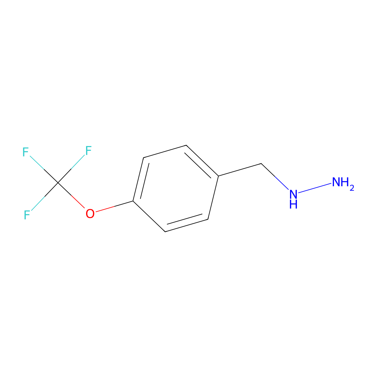 4-Trifluoromethoxy-benzyl-hydrazine molecular structure, CAS 51887-20-8