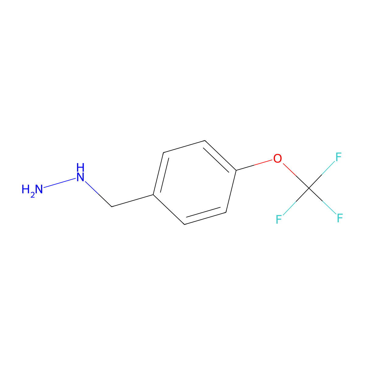 4-Trifluoromethoxy-benzyl-hydrazine molecular structure, CAS 51887-20-8