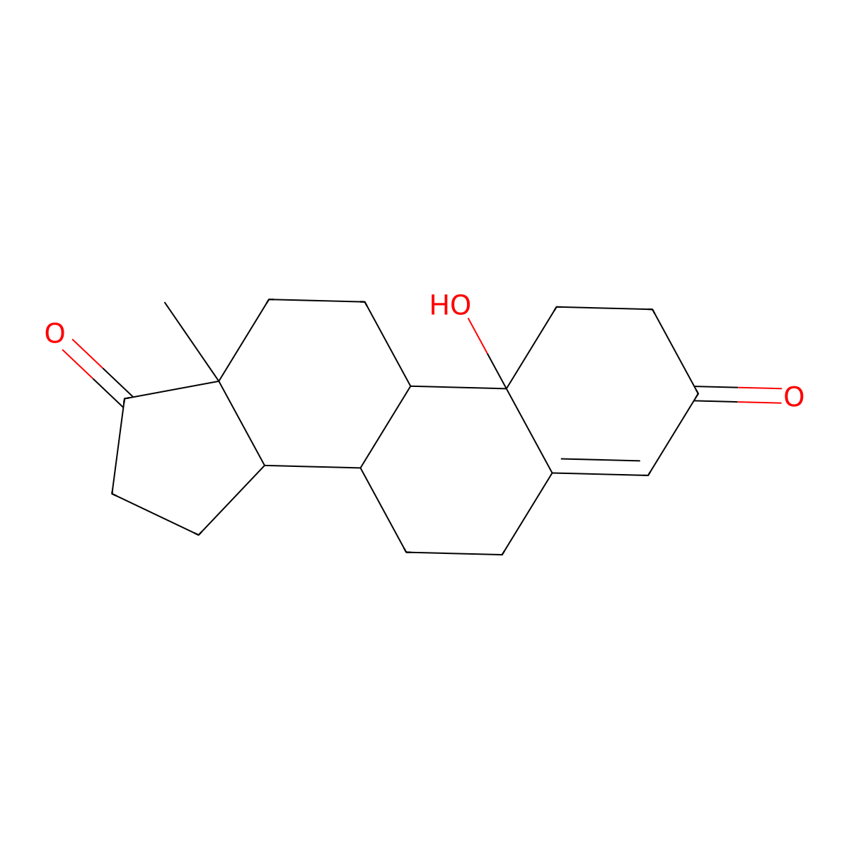 10|A-hydroxyestr-4-ene-3,17-dione molecular structure, CAS 5189-96-8