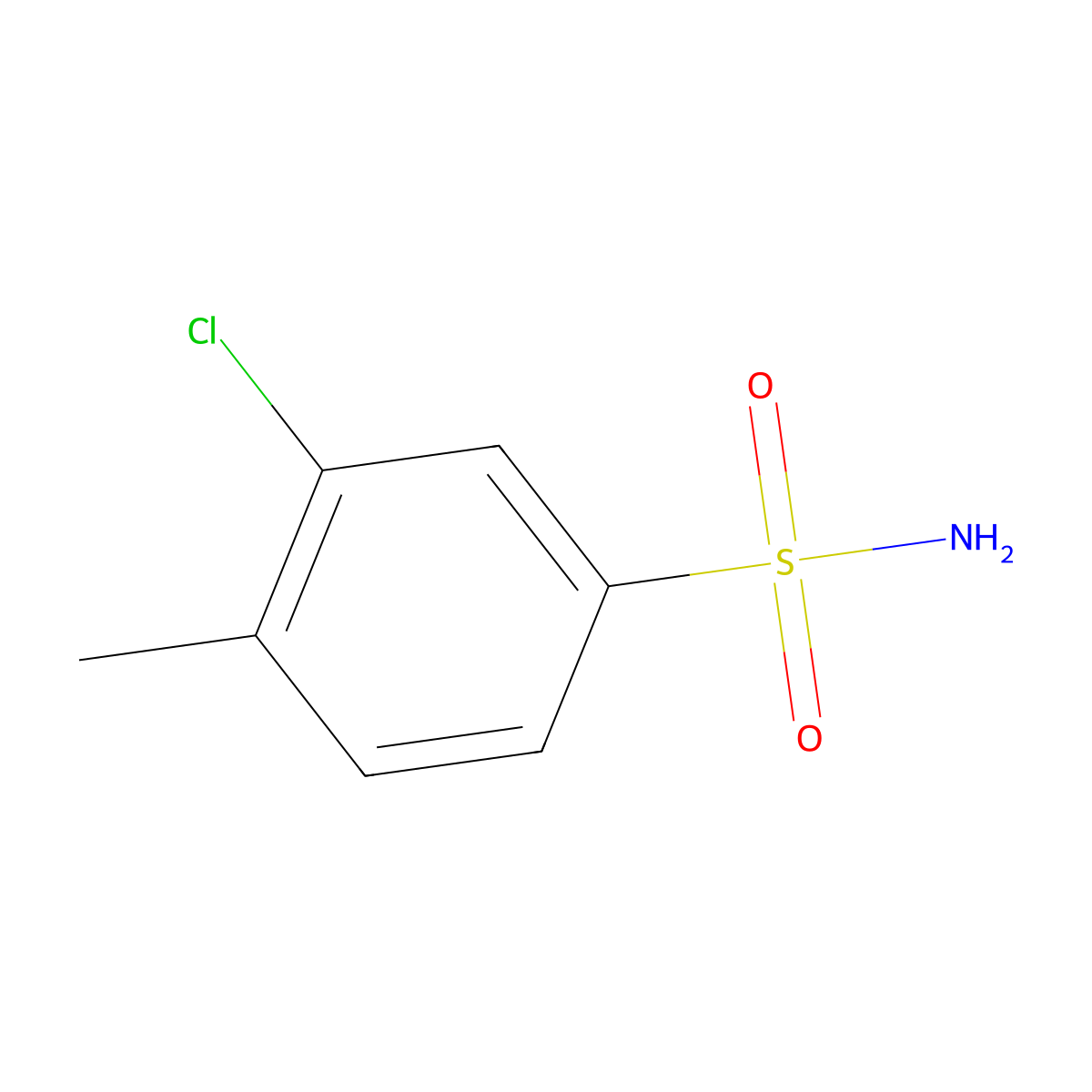 3-Chloro-P-toluenesulfonamide molecular structure, CAS 51896-27-6