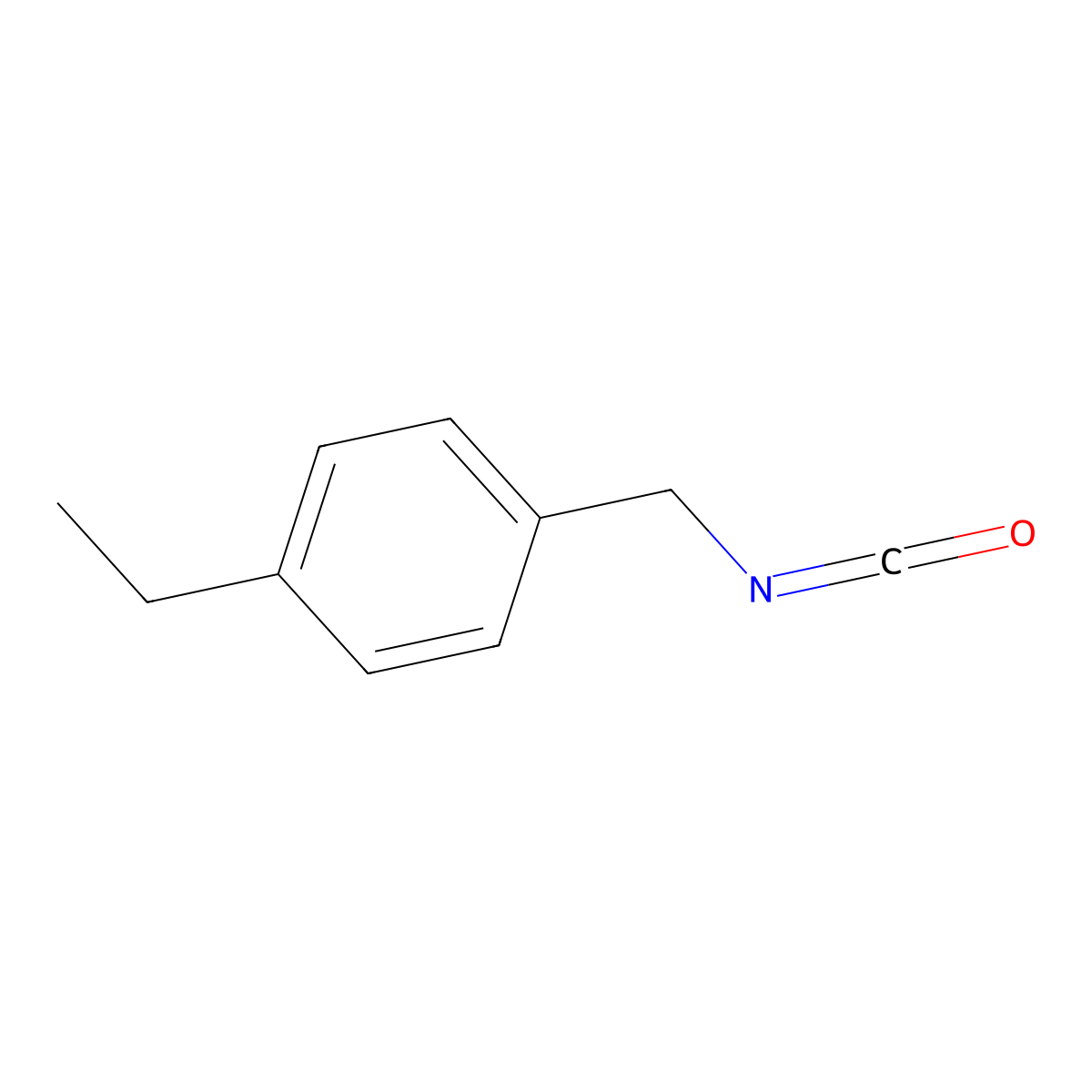 1-Ethyl-4-(isocyanatomethyl)benzene molecular structure, CAS 518976-74-4