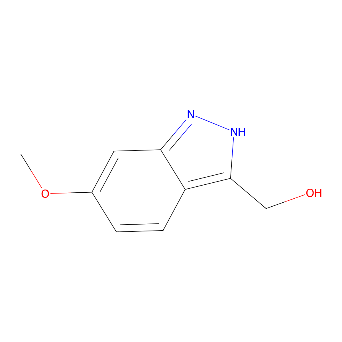 (6-Methoxy-1H-indazol-3-yl)methanol molecular structure, CAS 518990-05-1