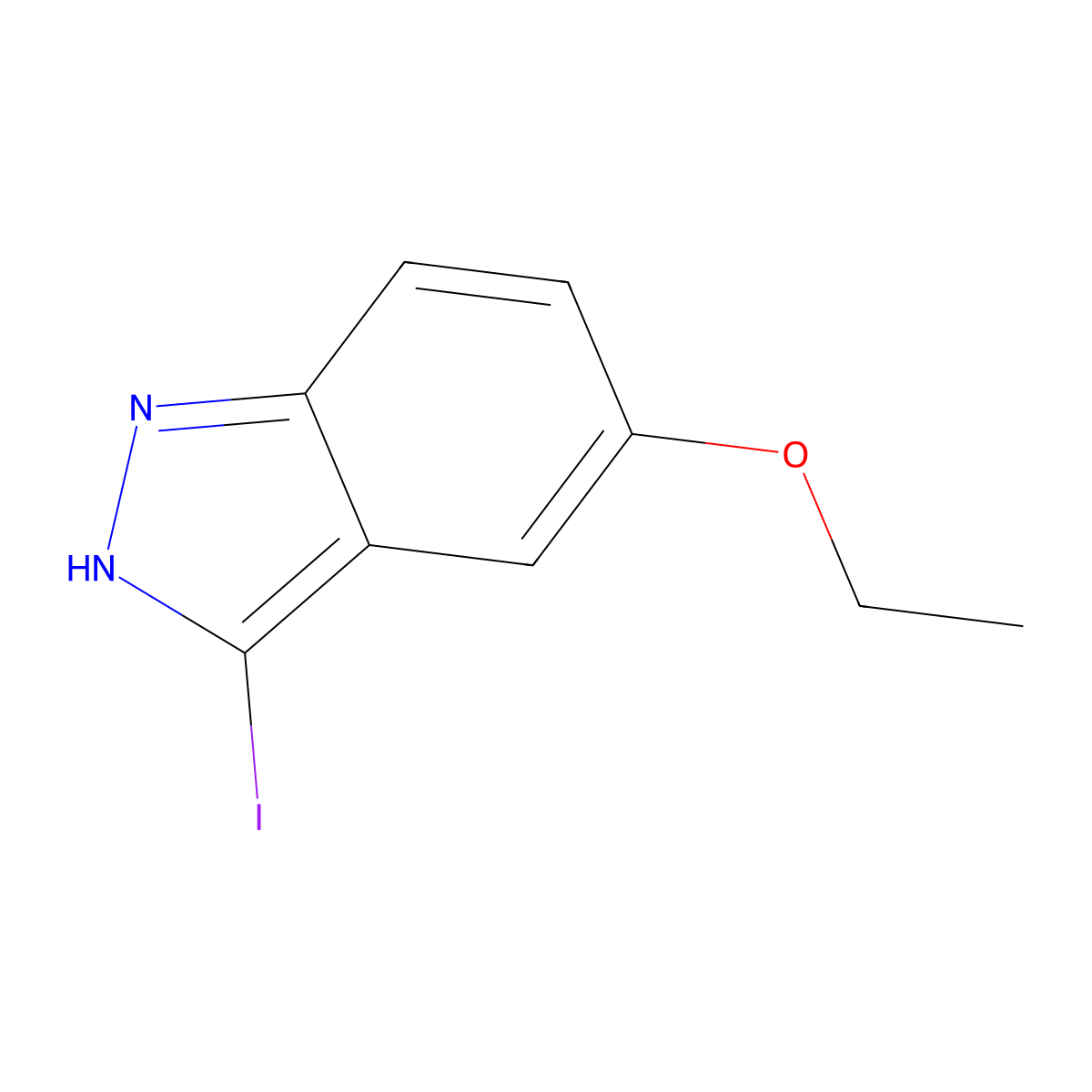 5-Ethoxy-3-iodo-1H-indazole molecular structure, CAS 518990-34-6