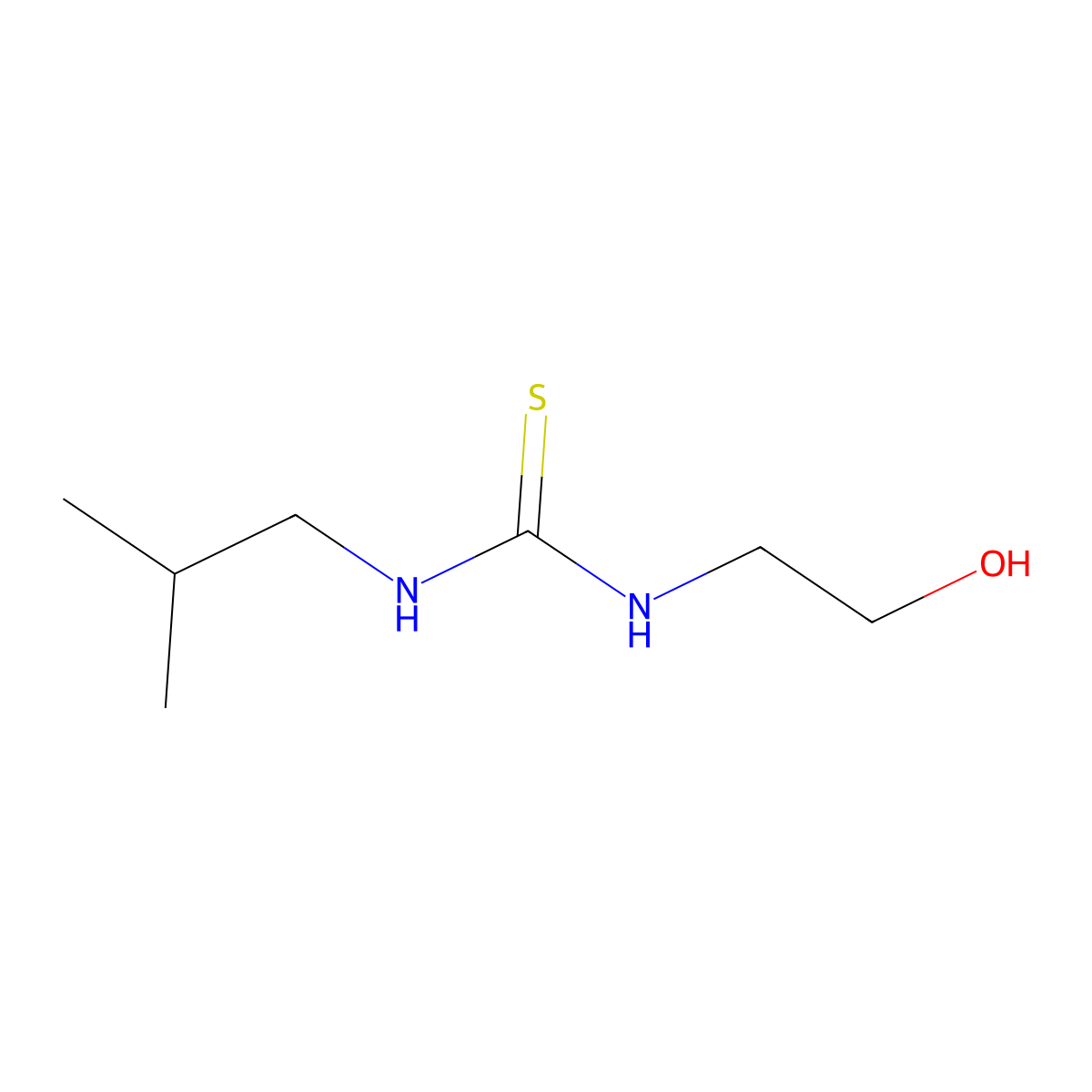 1-(2-Hydroxyethyl)-3-isobutylthiourea molecular structure, CAS 518995-63-6