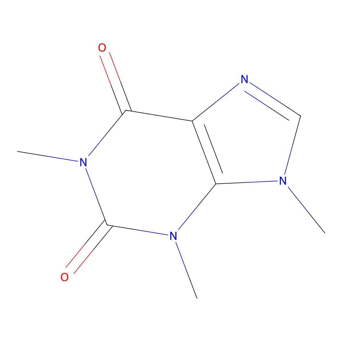 Isocaffeine molecular structure, CAS 519-32-4