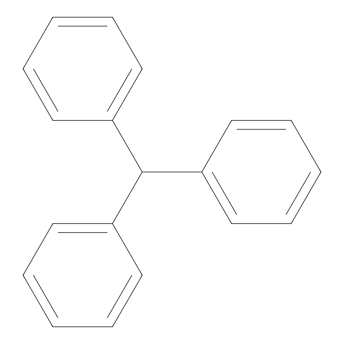 Triphenylmethane molecular structure, CAS 519-73-3