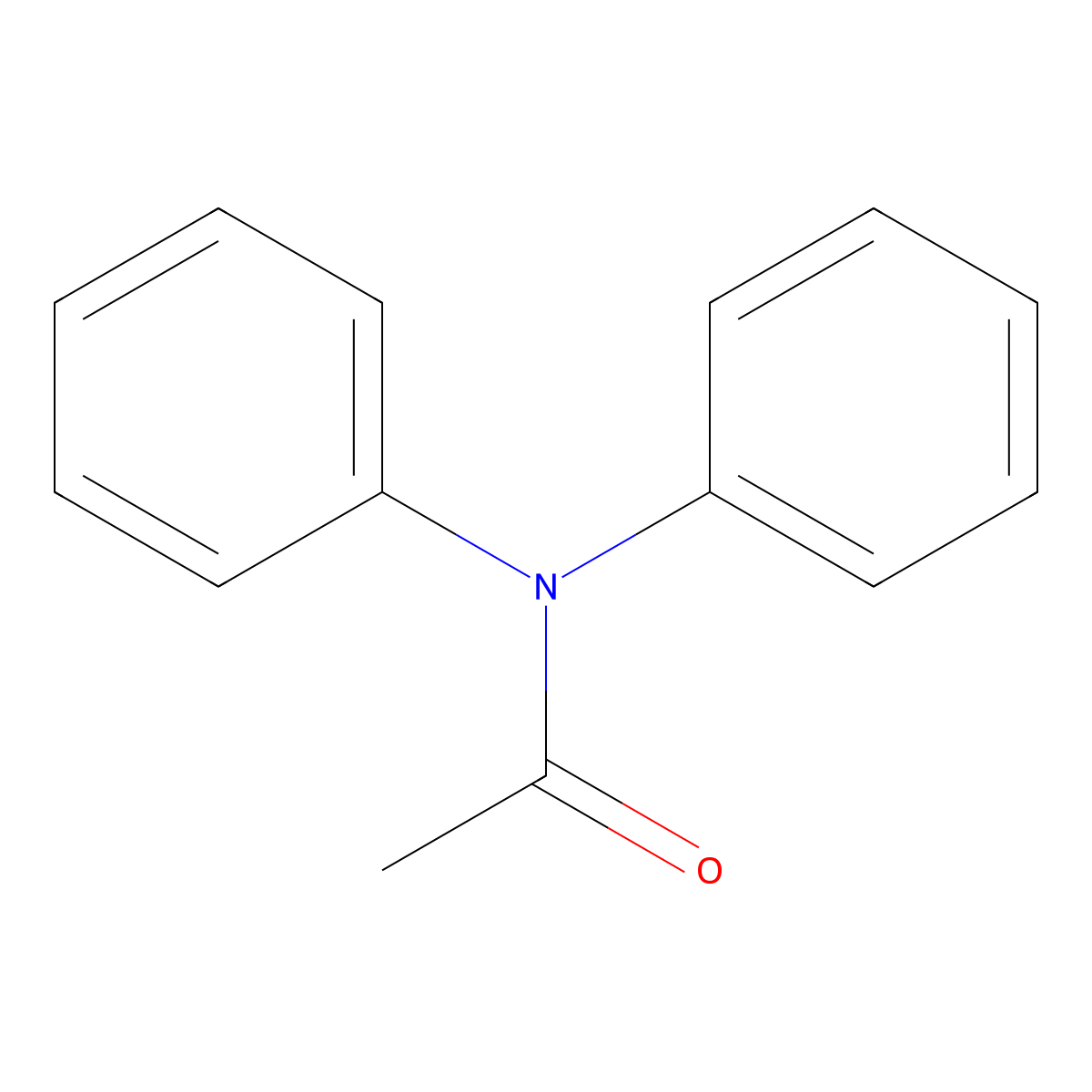N,N-Diphenylacetamide molecular structure, CAS 519-87-9