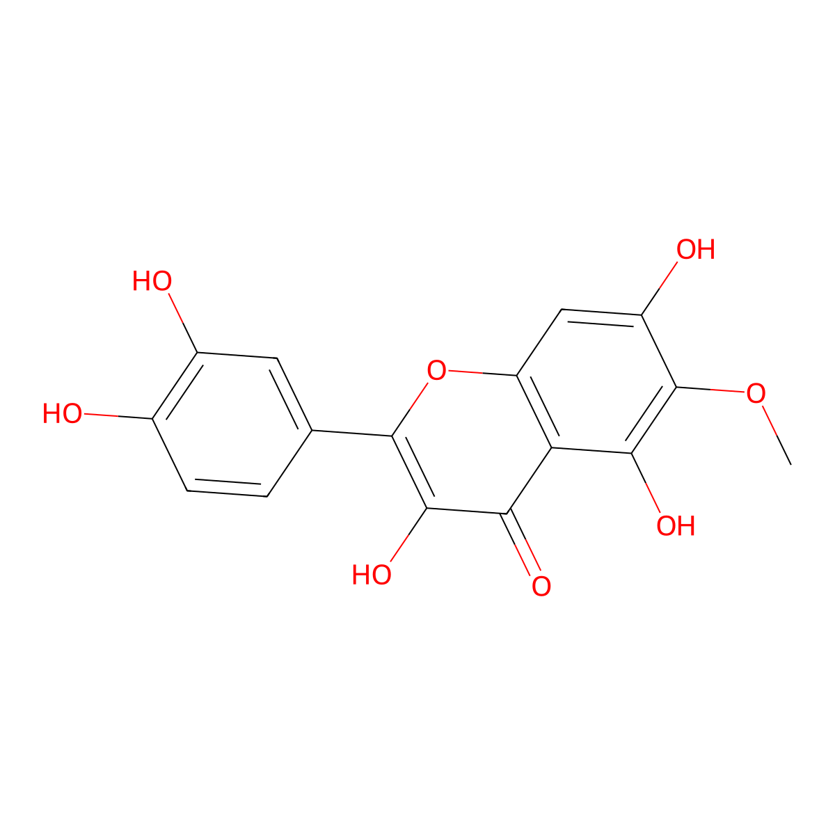 Patuletin molecular structure, CAS 519-96-0