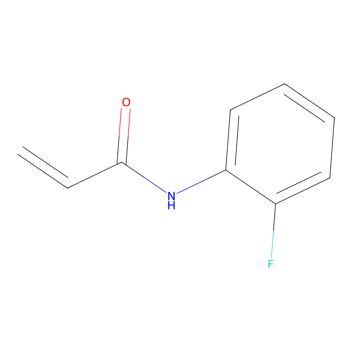 N-(2-fluorophenyl)acrylamide molecular structure, CAS 519004-34-3
