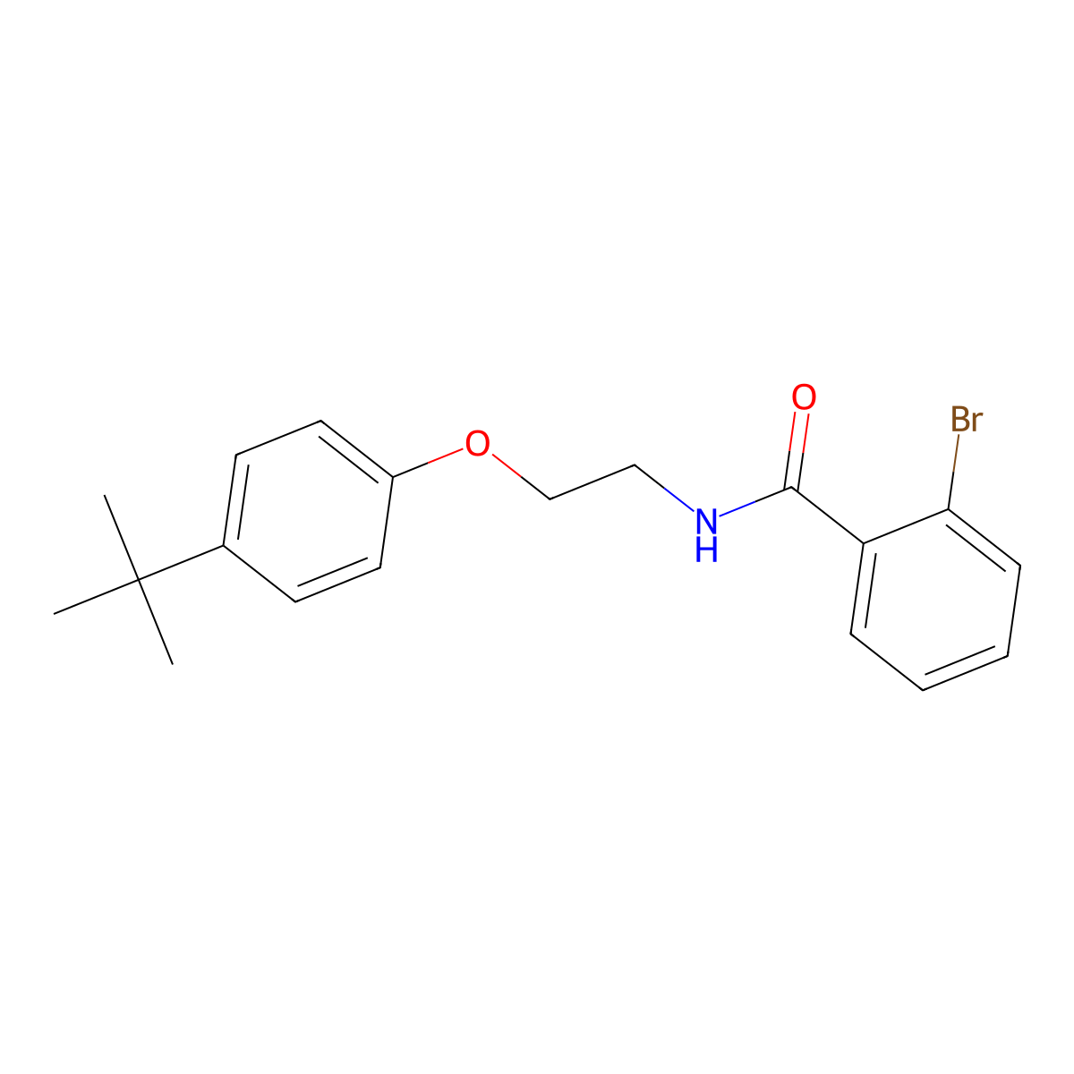 2-bromo-N-[2-(4-tert-butylphenoxy)ethyl]benzamide molecular structure, CAS 519018-84-9