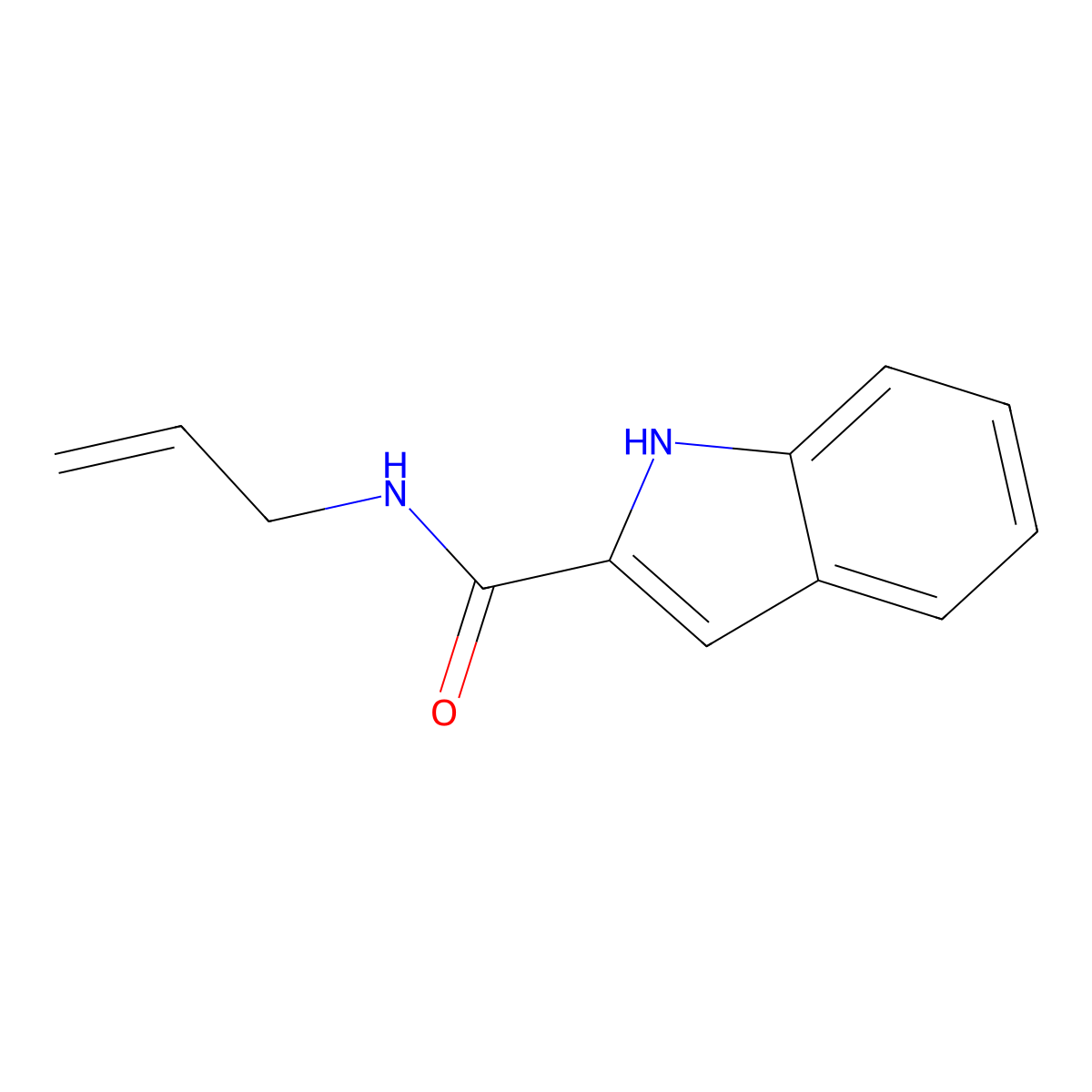 N-allyl 1H-indole-2-carboxamide molecular structure, CAS 519033-25-1