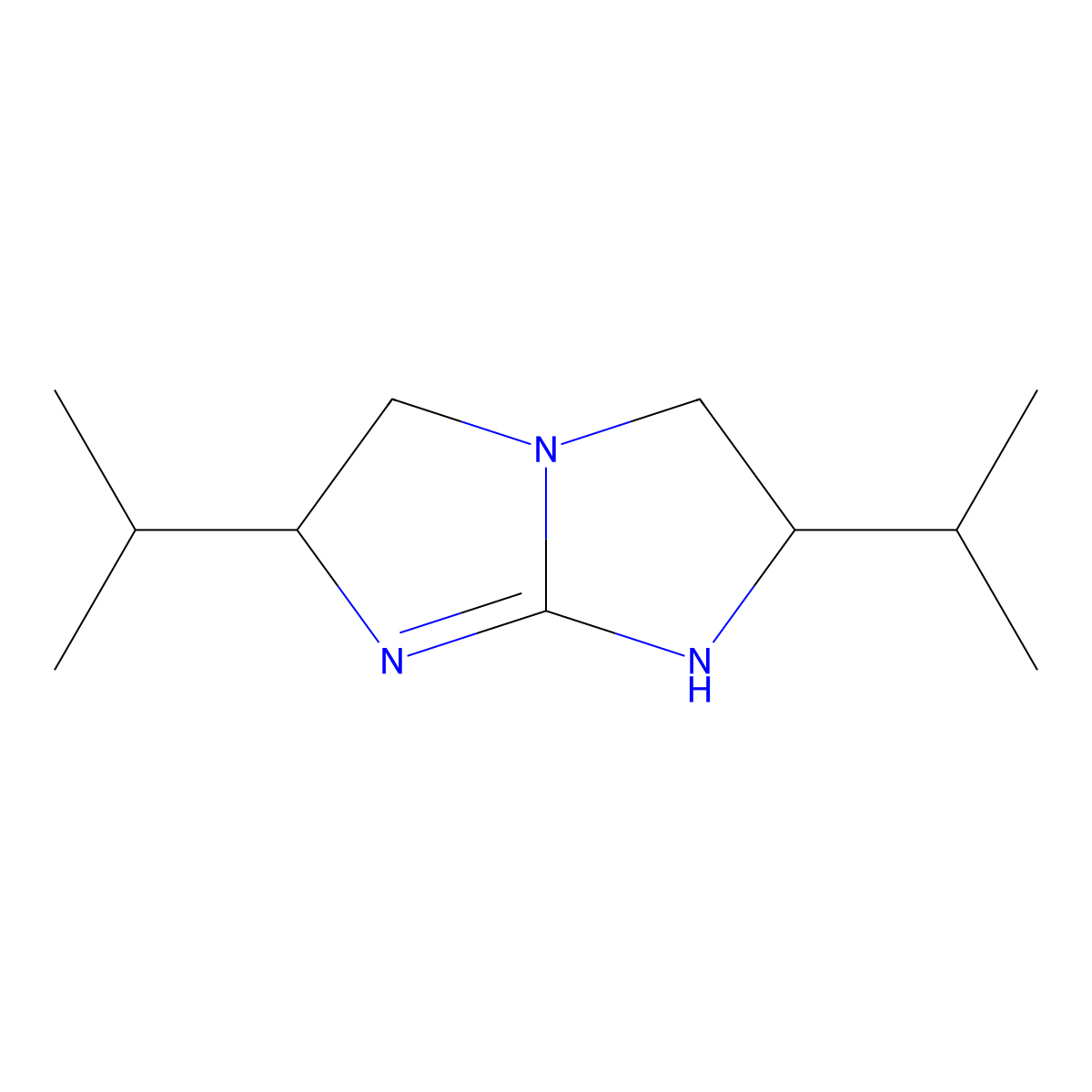 (2S,6S)-2,6-Diisopropyl-2,3,5,6-tetrahydro-1H-imidazo[1,2-a]imidazole molecular structure, CAS 519038-82-5