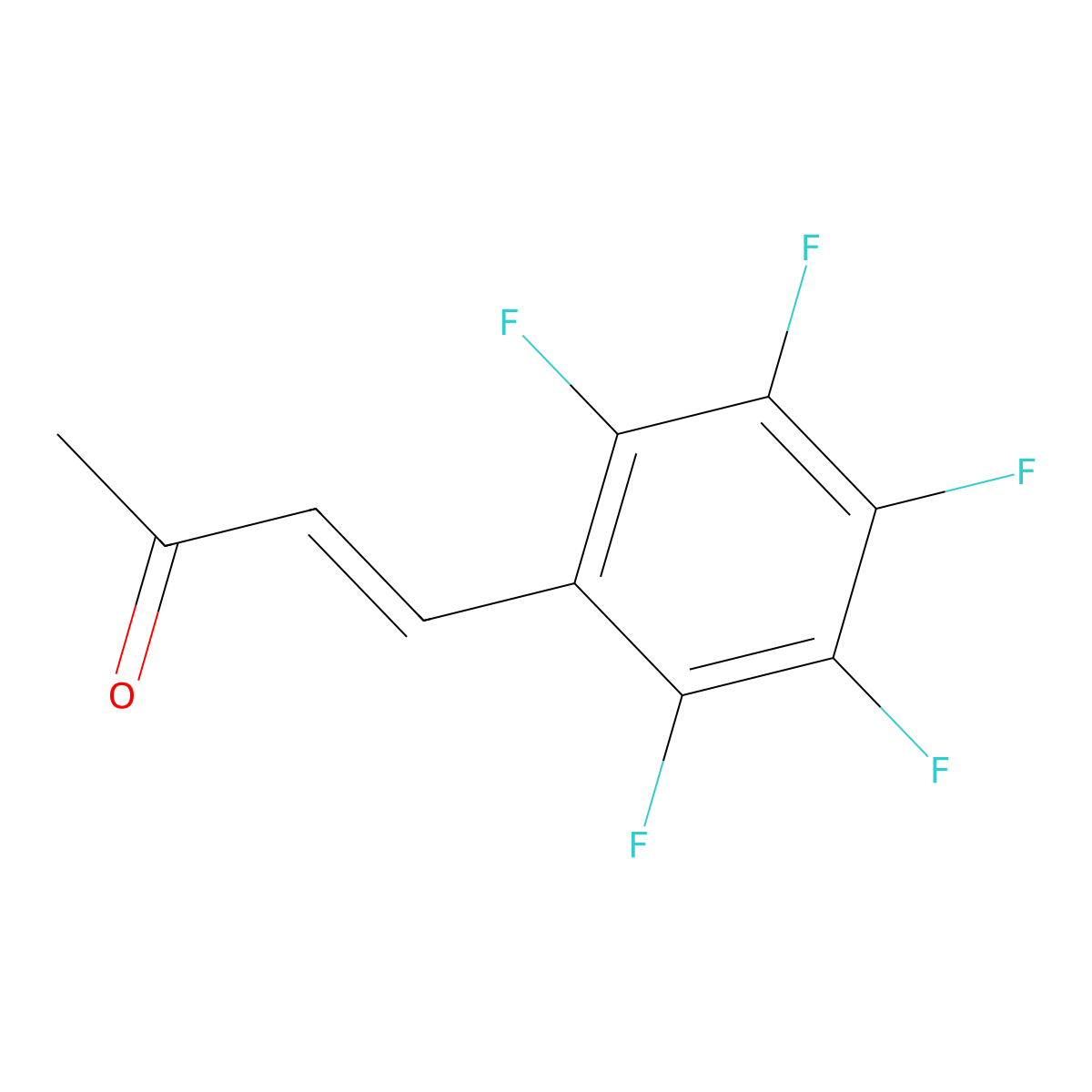 4-(Pentafluorophenyl)but-3-en-2-one molecular structure, CAS 51904-97-3
