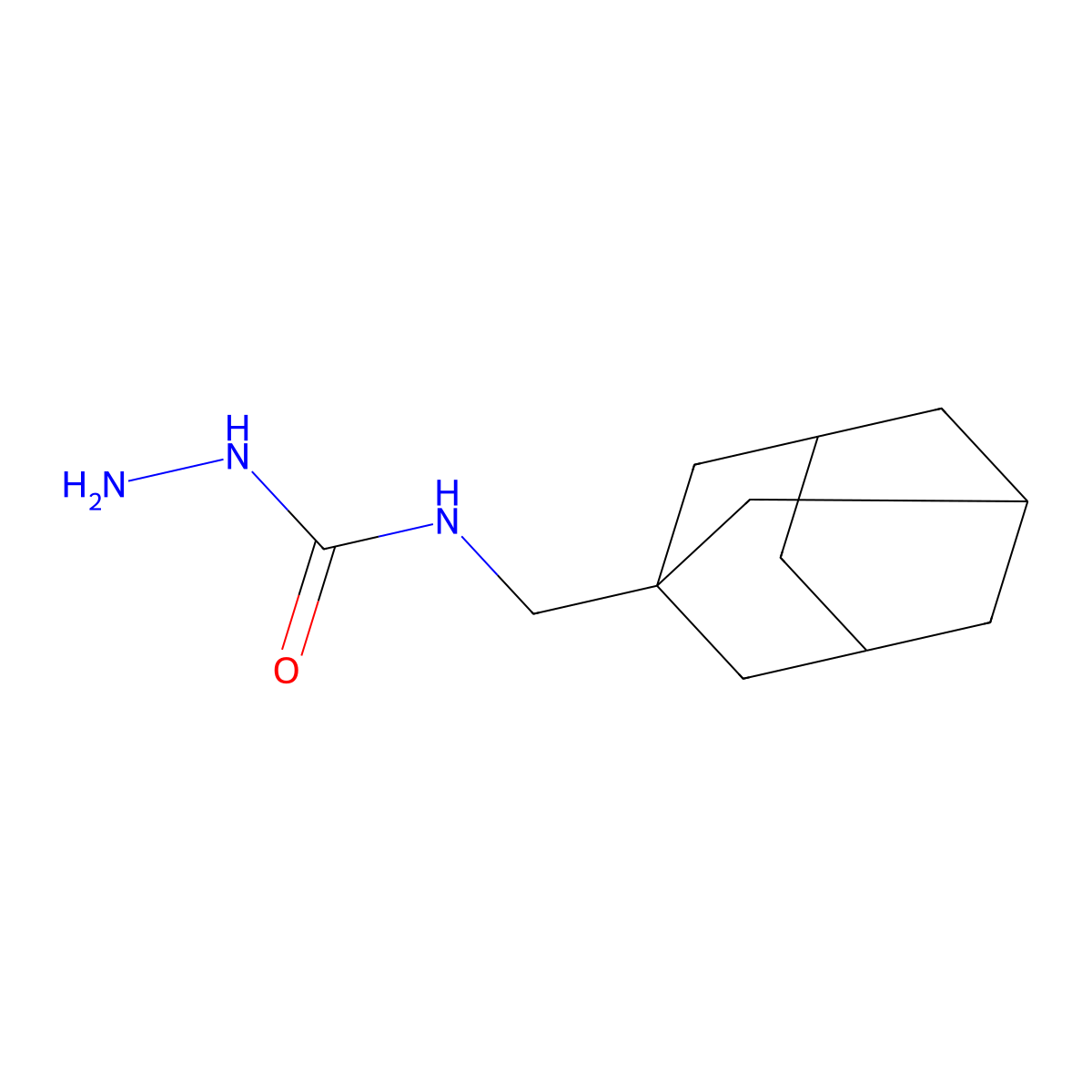 1-(Adamantan-1-ylmethyl)-3-aminourea molecular structure, CAS 519046-56-1