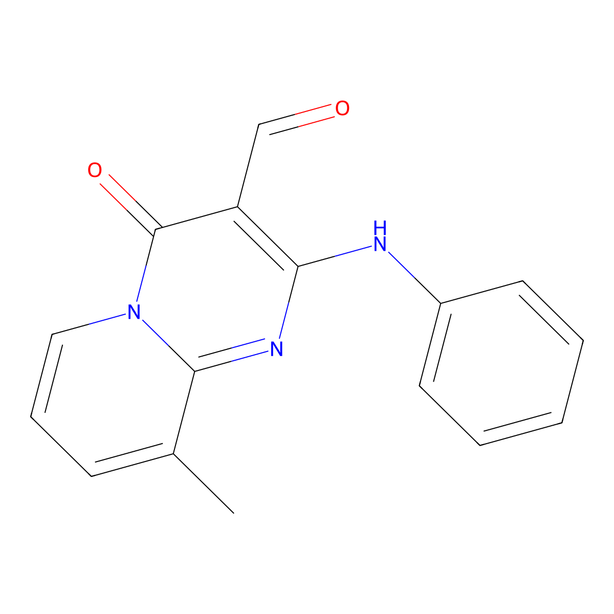 2-Anilino-9-methyl-4-oxopyrido[1,2-a]pyrimidine-3-carbaldehyde molecular structure, CAS 519047-18-8