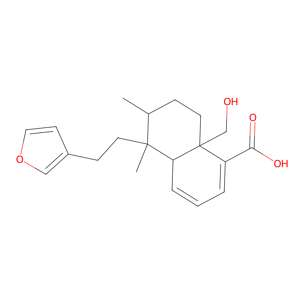Dehydrohautriwaic acid molecular structure, CAS 51905-84-1