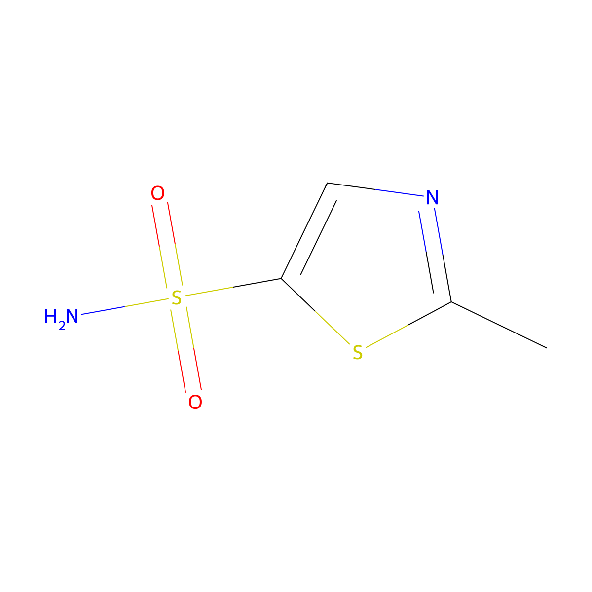 2-Methylthiazole-5-sulfonamide molecular structure, CAS 519055-67-5