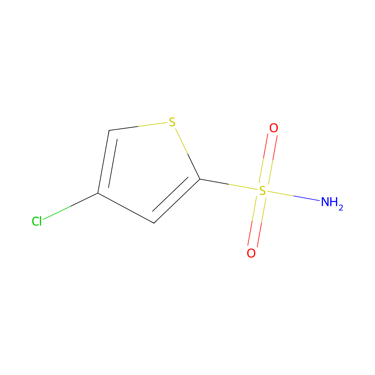 4-Chlorothiophene-2-sulfonamide molecular structure, CAS 519055-68-6