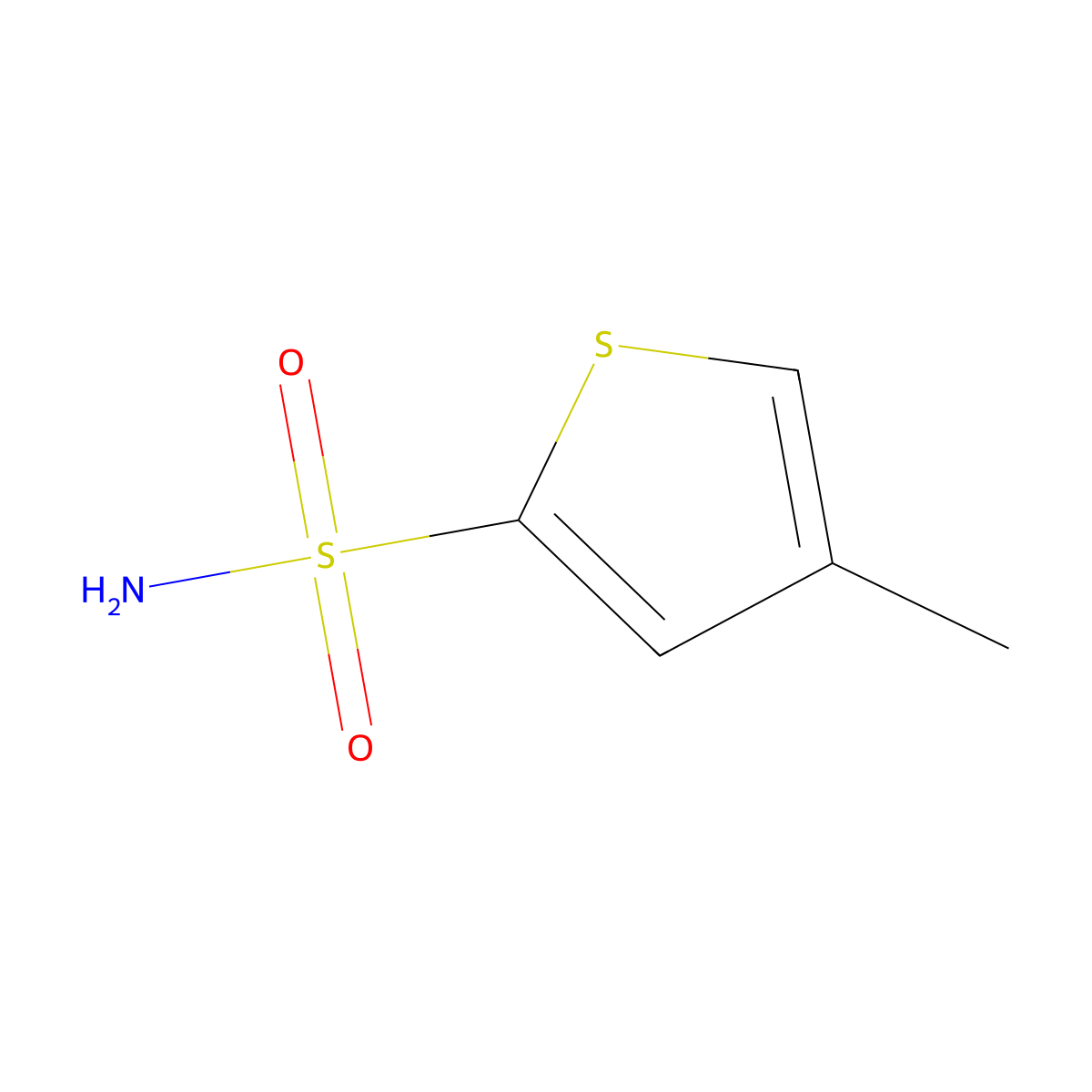4-Methylthiophene-2-sulfonamide molecular structure, CAS 519055-70-0